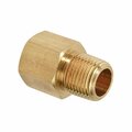 Thrifco Plumbing 3/8 Inch FIP x 3/8 Inch MIP Brass Hex Bushing Adapter 9319045